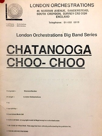 CHATANOOGA CHOO CHOO